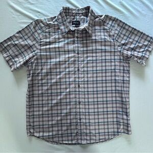Marmot Shirt Mens XL Plaid Short Sleeve Button Up Outdoor Hiking Casual